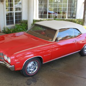 1970 Chevy Malibu Convertble, 350 V-8, Red!