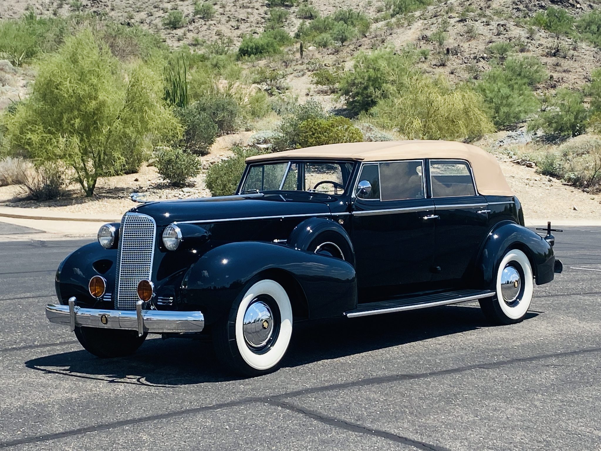 1937 Cadillac V12 Convertible Sedan with Division - Classic Promenade