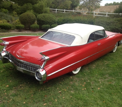 1959 Cadillac Series 62 Convertible, Red, A/C, Spectacular!